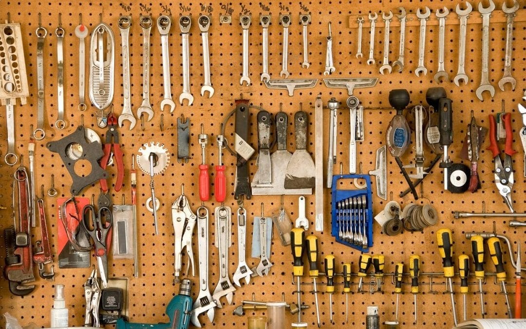 pegboard is great for garage storage